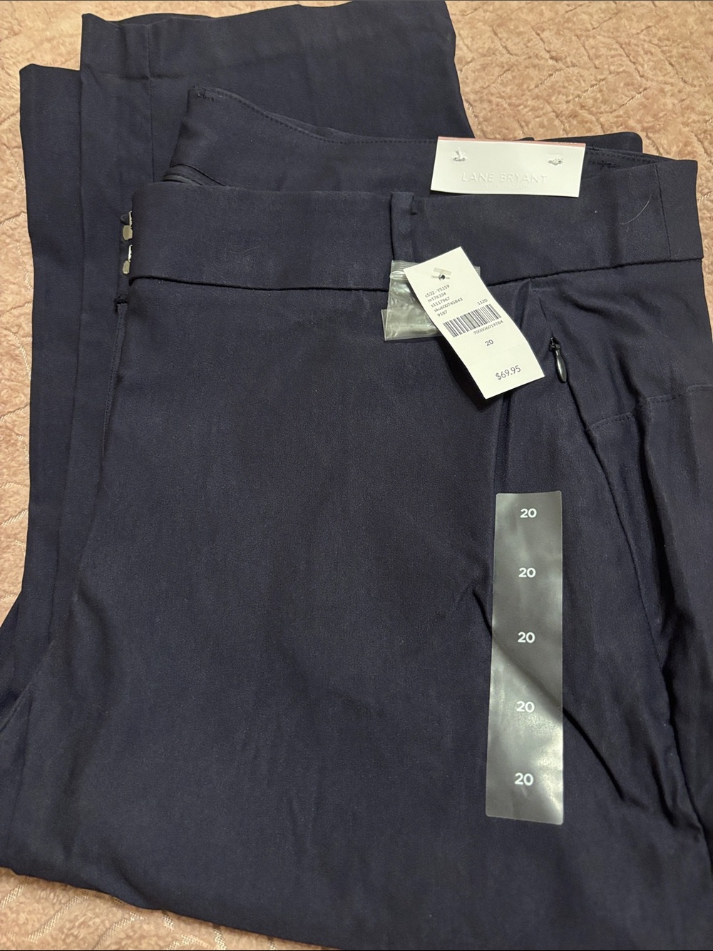 Lane Bryant Dark Navy Straight Leg Ankle Pant